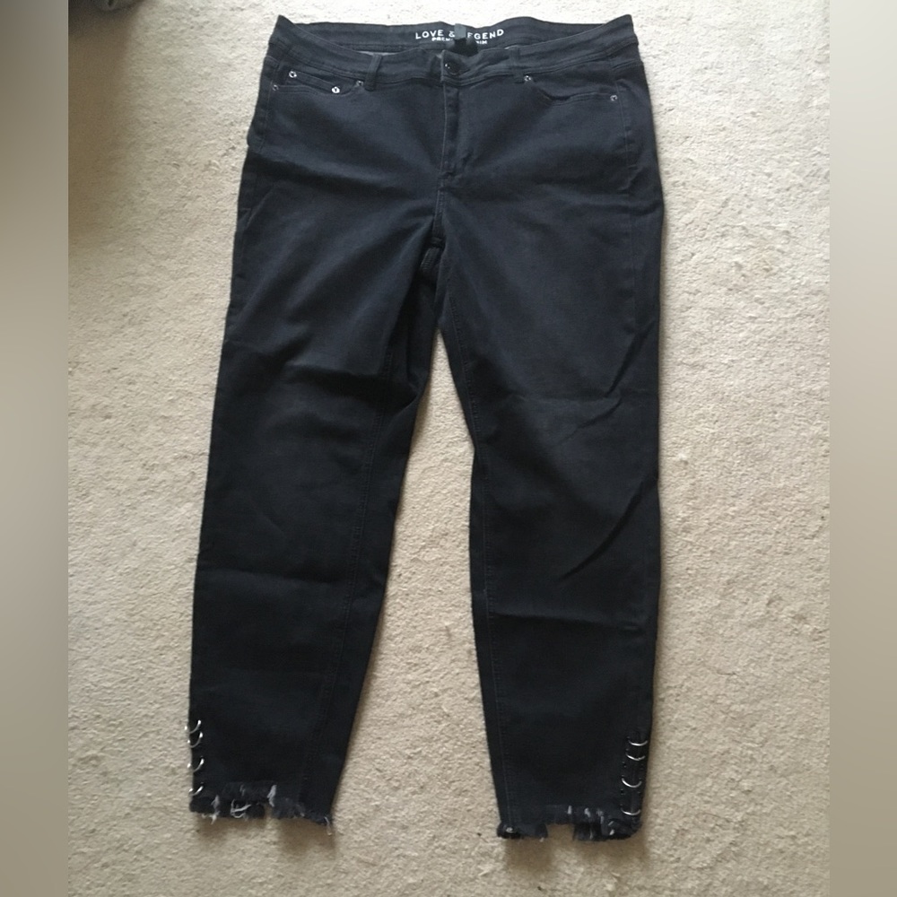 Sz 20 black slim leg jeans